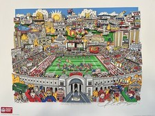 Charles Fazzino Ohio State Buckeyes  3D Artwork “Saturday Afternoon In The Shoe” picture