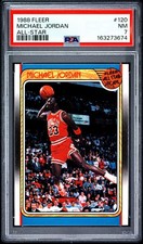 1988-89 Fleer - Fleer All Star Team Michael Jordan #120 - PSA 7 picture