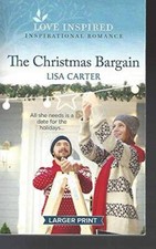 The Christmas Bargain (Love Inspired Large Print - Paperback - GOOD picture