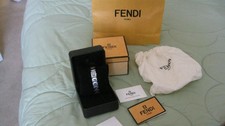 Auth FENDI Stainless Steel Watch Bracelet w/ words of FENDI on Strap New Battery picture