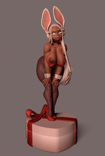 Mirko from My Hero Academia bunny suit NSFW Resin Part Kit Gray Unpainted picture