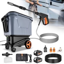 21V Electric Washer 2000 PSI Portable with 4 Wheels & Multi-Use Tank picture