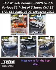 Hot Wheels Premium 2026 Fast & Furious 25th Set of 5 Supra CHASE HNW46-R 1/64 picture