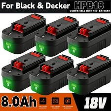 1/4PACK 8000mAh Battery 18V for Black and Decker HPB18 HPB18-OPE 6.0AH picture