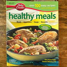 Betty Crocker Healthy Meals Paperback Cookbook Illustrated Vintage 2004 picture