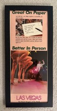 Vintage Las Vegas Travel Advertisement Framed Print 5x12 Strip Hotel Show Decor picture