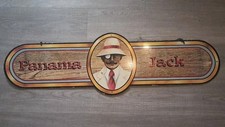 Vintage Panama Jack Metal Store  Hanging Sign Display 36x11  picture