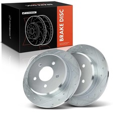11.22 Inch (285mm) Rear Drilled and Slotted Disc Brake Rotors picture