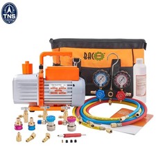 R32 AC Vacuum Pump Gauge Set 5 CFM HVAC Vacuum Pump Kit for Mini Split R410A ... picture