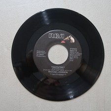 MICHAEL JOHNSON THAT'S THAT/SOME PEOPLE'S LIVES RCA RECORDS VINYL 45 VG 18-133 picture