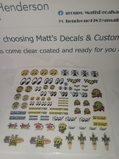 1/64 for hot wheels waterslide decals Moon Eye MADE IN THE USA picture