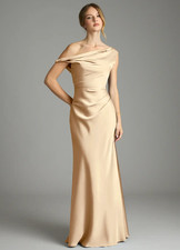 Azazie Emerson - Mermaid Off the Shoulder Stretch Satin Dress picture