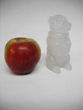 Rare BOSTON & SANDWICH CLAMBROTH GLASS FIGURAL BEAR  JAR /LID-STROUSE, NY-GOOD picture