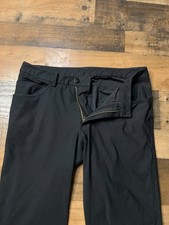 Lululemon ABC Pants Mens 32 Classic Fit Trouser Black Preppy Dress Work picture