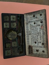 18th Century German Coin Scale in Wooden Case picture