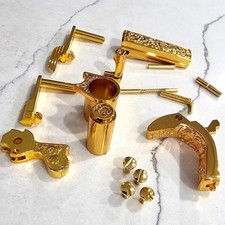 Polished 24K Gold Plated 1911 Full-Size Parts Kit – Compatible with Colt, Kimber picture