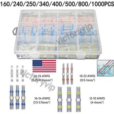 160/1000PCS Waterproof Solder Seal Wire Connectors -Heat Shrink Connectors Kit picture