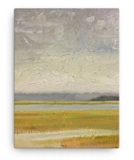 “Looking West From Strathmere Summer Storm” Canvas Print 16”x 12” Jersey Shore picture