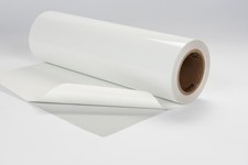 2.0mil Gloss White Vehicle Car Fleet Wrap Cast Vinyl Gray Air-Release Slideable picture