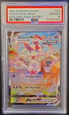 Pokemon TCG Sylveon VMAX 212/203 Evolving Skies Secret Rare Holo FA PSA 10 picture