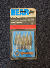 BRAND NEW NOS Bear Archery Super Razorhead Broadheads 5 PACK Model 5230 NIP picture
