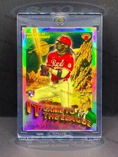 Elly De La Cruz RARE ROOKIE SPACE REFRACTOR BOWMAN CHROME INSERT CARD ROY REDS picture