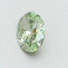 CERTIFIED 3.10 Ct Earth-Mined Natural Olive Green Diamond Oval LOOSE VVS1/ 11 mm picture