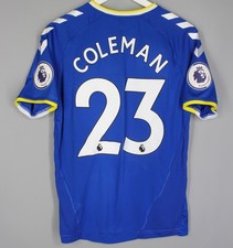HUMMEL FC EVERTON 2021/2022 HOME SOCCER FOOTBALL SHIRT JERSEY #23 COLEMAN picture