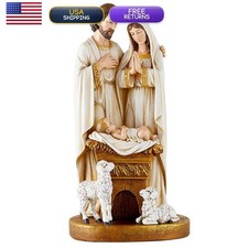 Avalon Gallery Nativity Figurine Joseph Mary Jesus 10-Inch Tabletop Centerpiece picture