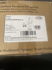(QTY 16)Dupont Tyvek Protective Coverall Suit White 2X TY127SWH2X002500 picture
