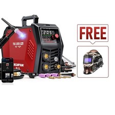 ARCCAPTAIN TIG205 Pro 5IN1 Cold Spot Welder 120/240V TIG Welder With Free Helmet picture