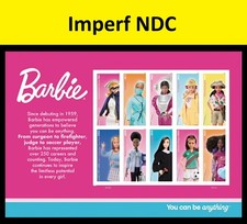 US 6115k Barbie imperf NDC sheet 10 MNH 2026 after July 31 picture