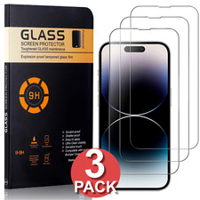 3X Tempered Glass Screen Protector For iPhone 15 picture