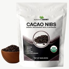 Organic Cacao Nibs Roasted USDA Certified Non-GMO Vegan 16oz Mayan’s Secret picture