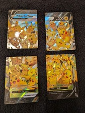 POKEMON Pikachu V-Union SwSH Black Star Promo Set of 4 picture