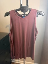 Old Navy Luxe Burgundy Sleeveless Tank Size XL picture