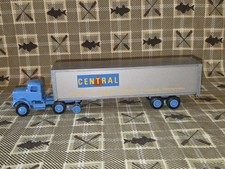 Pre-Owned Vintage Winross CENTRAL STORAGE, Blue 9000 Tractor & Gray Trailer AsIs picture