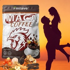 Men's Energy Coffee Instant Coffee Maca Ginseng Extract Focus Stamina 18 serving picture