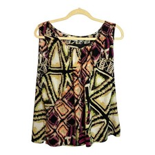 Chico's Tank Top Women's Size XL Sleeveless Office Abstract Chicos 3 picture