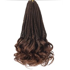 French Curl Crochet Hair 10 Inch 10 Inch(Pack of 7), #1B/30 picture