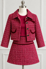 Badgley Mishka elegant burgundy kid's set of 3 brand new with tags picture