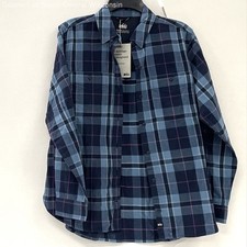 NWT REI Co-op Blue Nights Vale Plaid Campwell Cotton Flannel Shirt Women’s Sz M picture