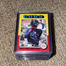 2024 Topps Heritage Pete Crow-Armstrong RC Rookie Card Chicago Cubs #177 NL MVP picture
