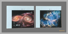 SC#6056-6057 Galaxy Pair  Express Mail Stamps + Crab Nebula Priority Mail Stamps picture