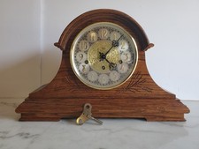 Vintage Sligh Mantel Clock Model 0505-1-BE Hermle Triple Chime West Germany Key picture
