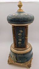 Reuge Music Box: Vintage Italian Green Onyx - Lipstick  Cigarette Holder Romance picture