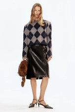 VIRAL H&M EDITION ARGYLE MOHAIR BLEND SWEATER  NWT SZ LARGE picture