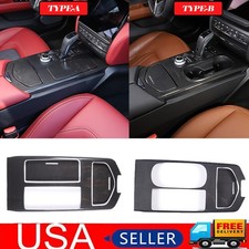 For Maserati Ghibli 2018-2023 Real Carbon Fiber Center Console Panel Cover Trim picture