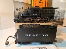 MTH RailKing 30-1142-1 Reading 4-6-0 Camelback Steam Engine CAB # 650 Tested OB picture