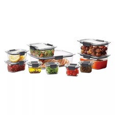 Rubbermaid Brilliance 20-Pc Airtight Food Storage Container Set BPA-Free Clear picture